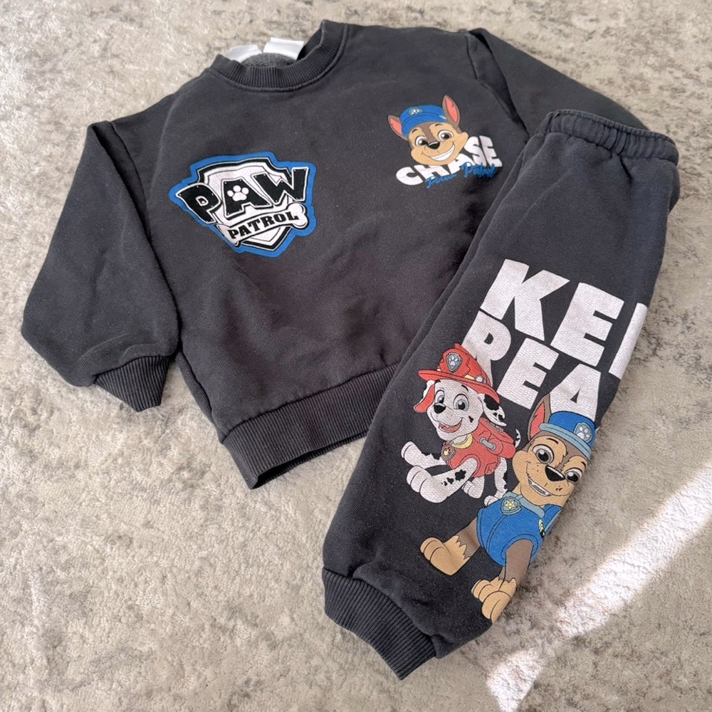 Zara Paw Patrol toddler kids crew neck Sweatshirt and Joggers Set